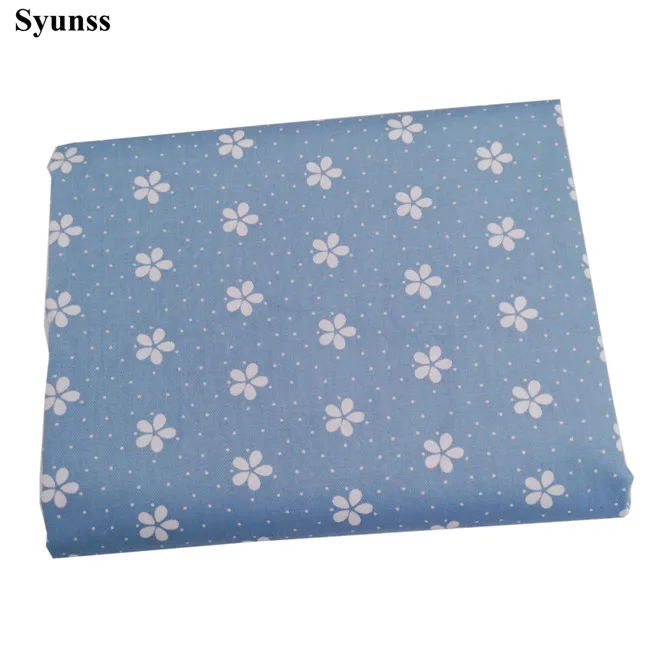 flower Syunss мультфильм Троян цветочный принт хлопок Ткань DIY ткань лоскутное Telas шитье детские игрушки постельные принадлежности стеганый Tecido ткань - Цвет: flower