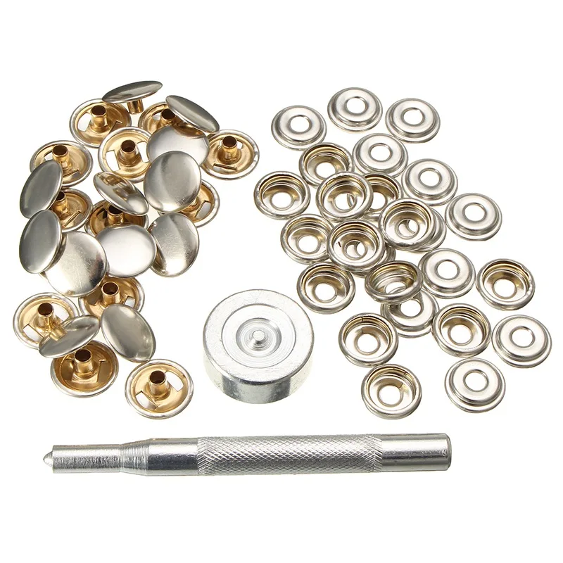 52 шт. набор крепежных винтов из нержавеющей стали|snap fastener kit|snap fastenerfastener snap |