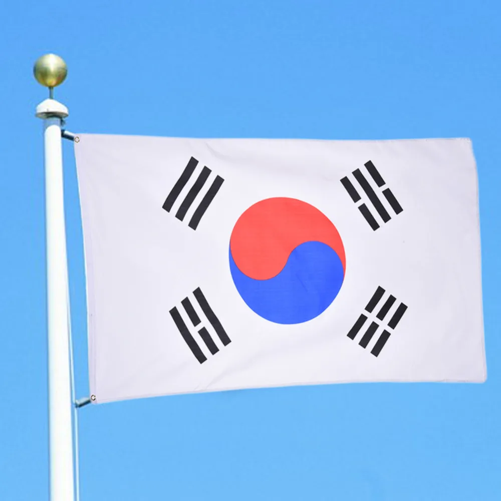Лидер продаж! Южная Корея флаг с участием многих стран Национальный баннер для