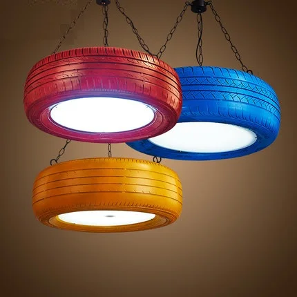 Подвесной светильник в стиле лофта ретро цветной резиновый светодиодный для