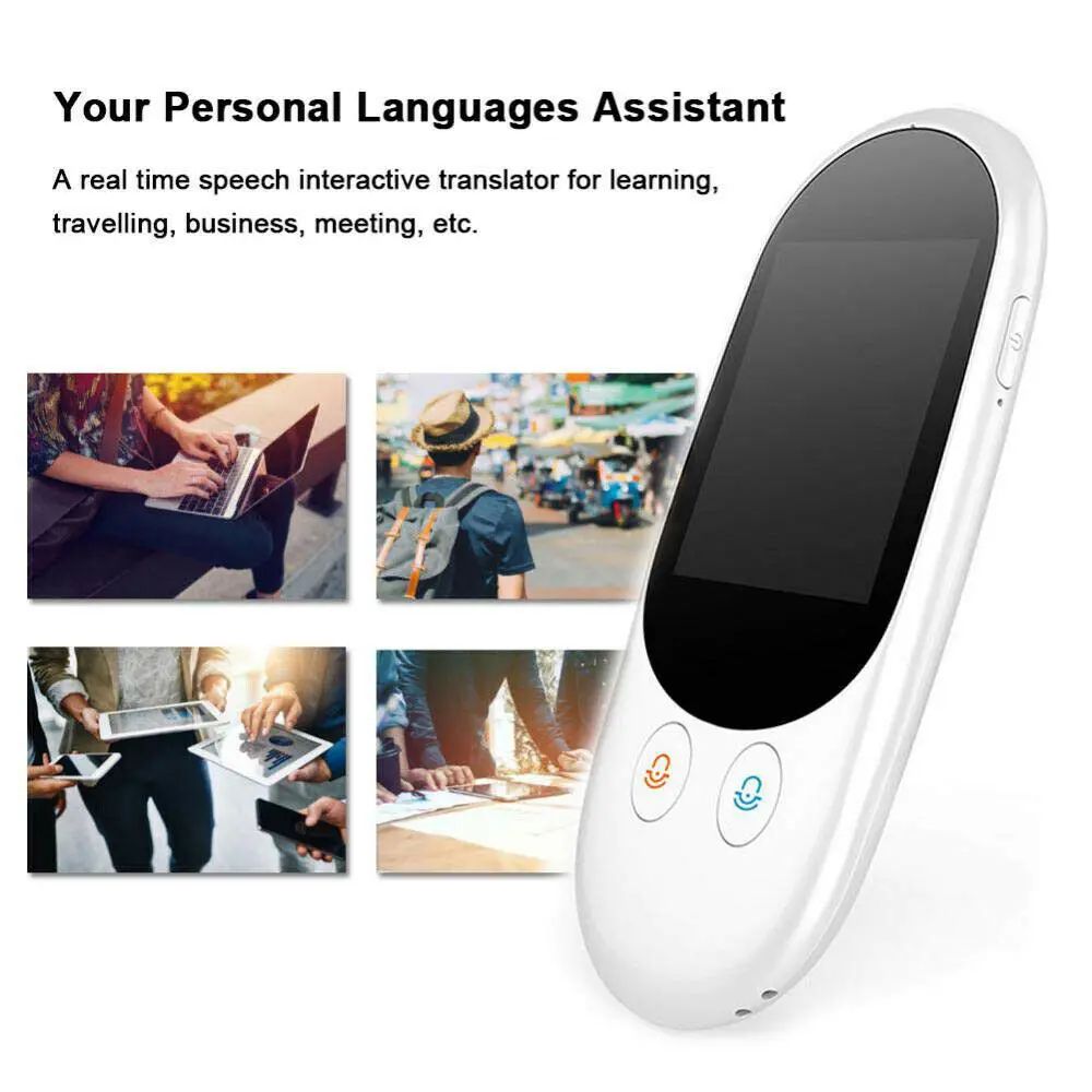Умный голосовой переводчик портативный двусторонний перевод в реальном времени многоязычный