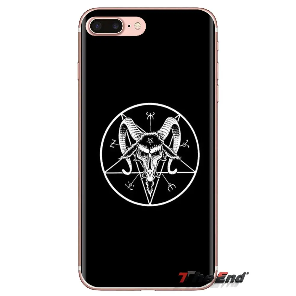 Силиконовый чехол-сумка Killstar Satan Say Meow skull pentagram для iPod Touch Apple iPhone 4 4S 5 5S SE 5C 6 6S 7 8 X XR XS