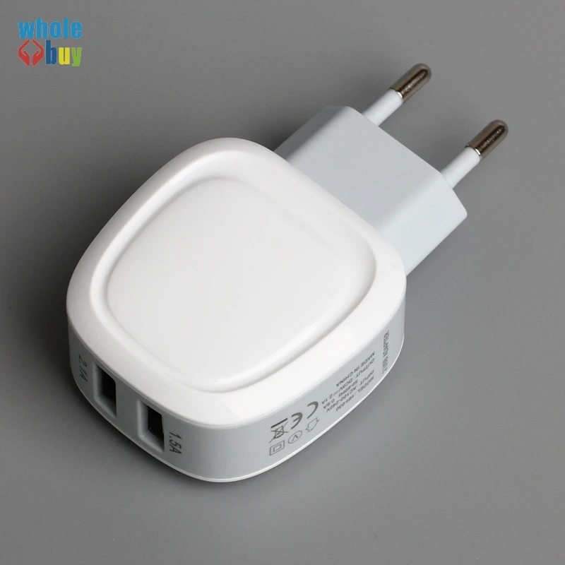 Умное дорожное Сетевое зарядное устройство с 2 USB-портами 5 В А | Электроника