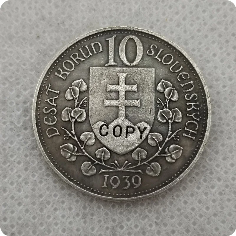 1939 Словакия 10 карат памятные монеты копия коллекционные монеты|Безвалютные