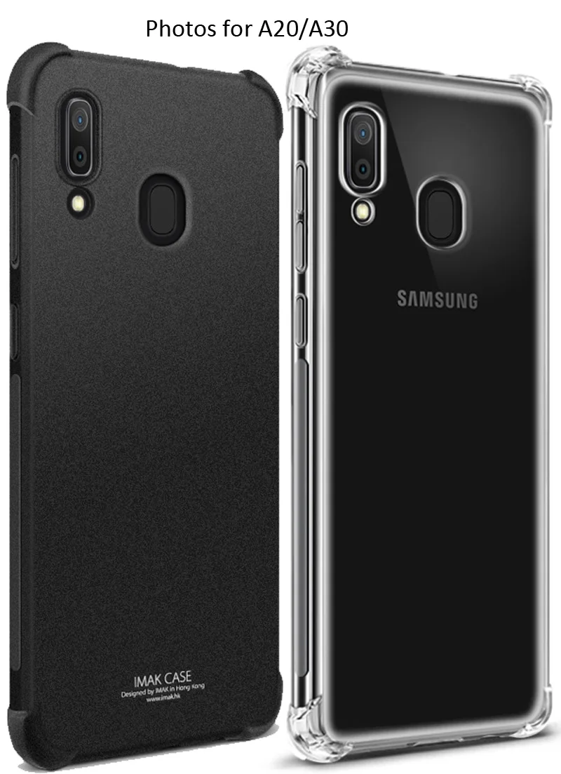 IMAK Чехол с "воздушной подушкой" для samsung Galaxy A30 A50 A70 A60 A10 A20 Ударопрочный Мягкий ТПУ Силиконовые прозрачные чехлы