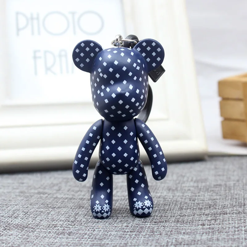 Корейская цепочка для ключей teddy bear Мужская творческая дамское кольцо с