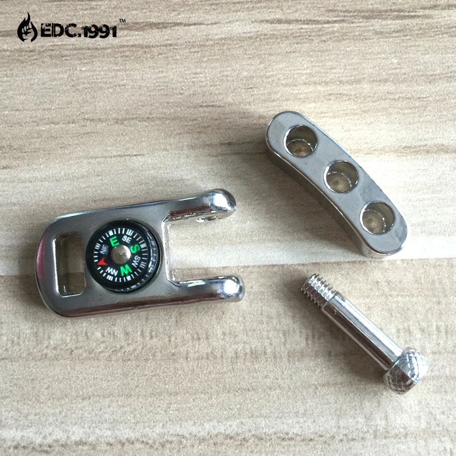 10PCS/LOT High quality Adjustable U Shape Anchor Shackle Outdoor Survival Rope Paracord Bracelet Buckle with mini for Compass | Спорт и
