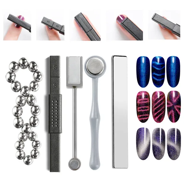 

T-TIAO CLUB Cat Eye Nail Gel Varnish Stick Strong Magnetic Board Magnet Nails Stick for UV Gel Polish Manicure Nail Art Tool
