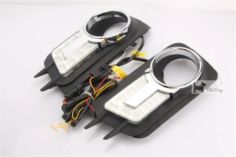2 шт. Тюнинг автомобилей DRL для Volkswagen VW Tiguan 2010 2011 2012 Светодиодный дневной