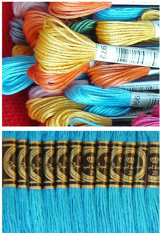 100 шт./лот нить для вышивки Royal выбирайте любой номер нитки|embroidery thread|royal threadsthread floss