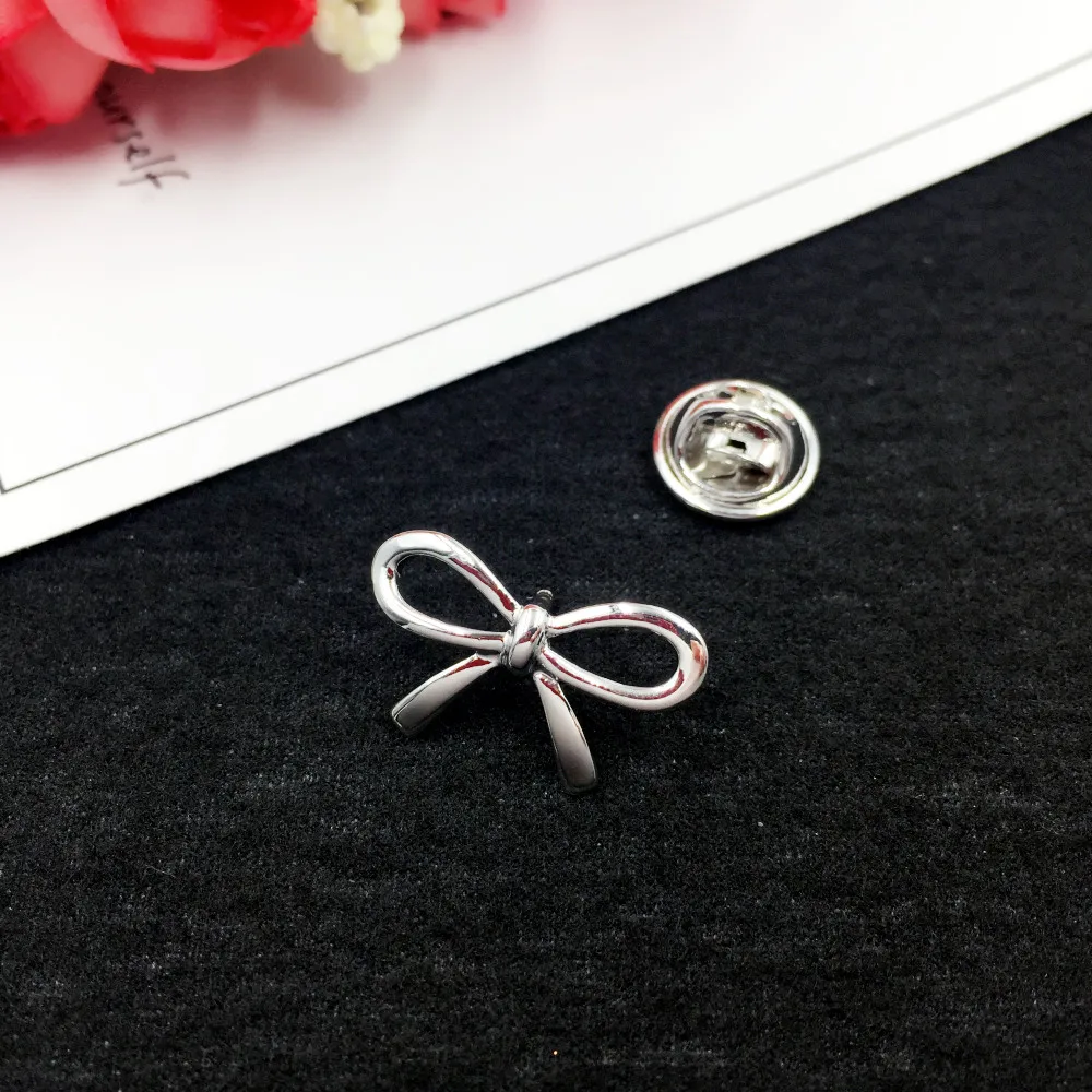 New Vintage Bowknot Brooches for Women Men Fashion Small Brooch Hat Scarf Lapel Pins Romantic Jewelry Gift Accessories | Украшения и