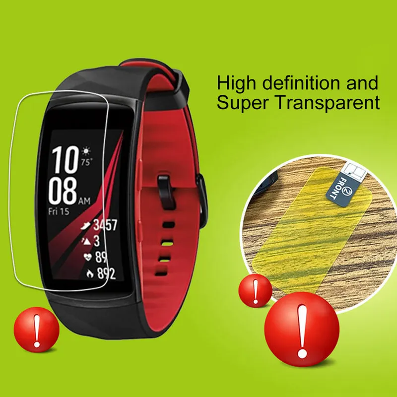 Yuedaer Защитные пленки из мягкого ТПУ с защитой от царапин для samsung gear Fit 2 Pro Smart Band HD Clear Full Cover для samsung gear Fit 2