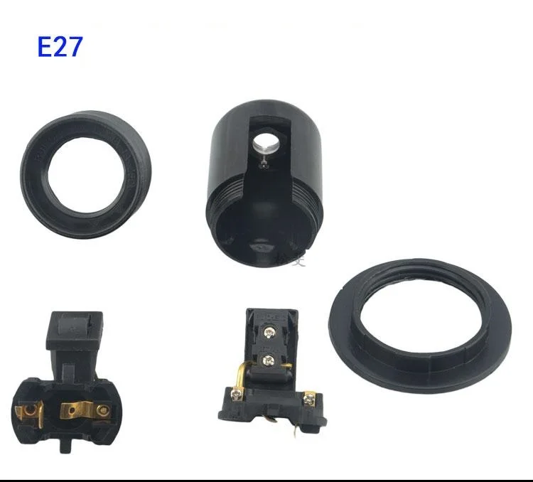 IWHD DIY Partalamparas E27 Цоколь с выключателем 4A, 250V черный цвет установки E27 патрон лампы гнездо