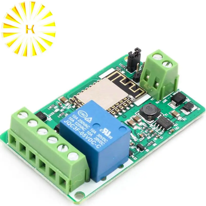 ESP8266 релейный модуль 10A 220 в сетевой WIFI вход DC 7 В ~ 30 4 слойная плата TV