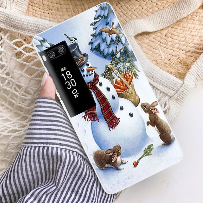 5.2&quot Soft TPU for Meizu Pro 7 Fashion Silicone Christmas Phone Case Ultra Thin Gel Fundas PRO Cover Cases Coque |