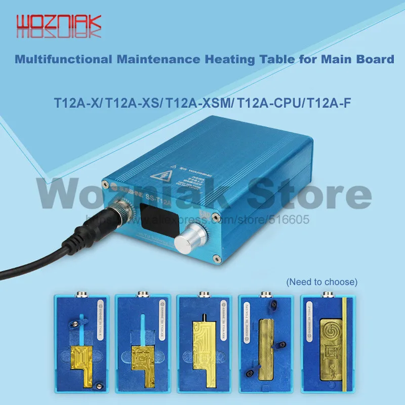 SS-T12A для IPHONE X, многослойная нагревательная платформа, универсальная материнская плата X/XS/XSM/cpu/F, сменная ручка с постоянной температурой