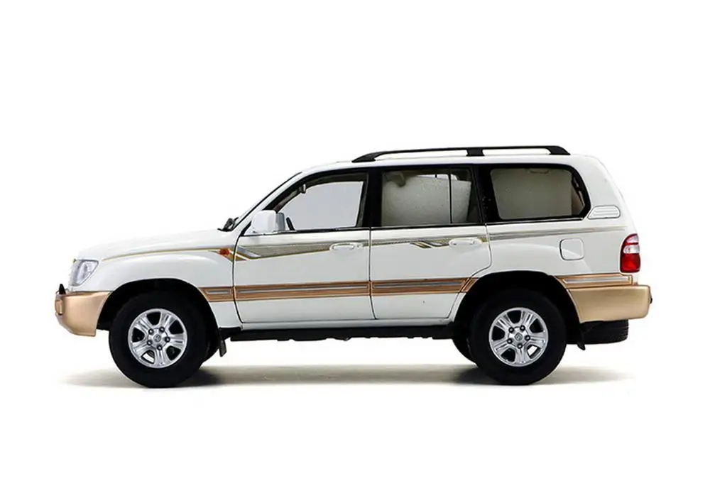 1/18 весы Toyota Land Cruiser LC100 белые литые под давлением автомобильные модельные игрушки, коллекционные