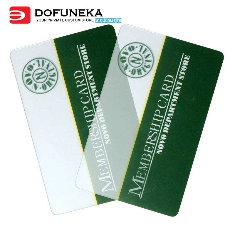 High quality 0.35mm thickness frosted face or matte face PVC business card transparent card