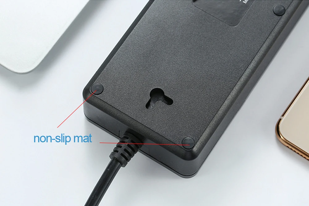 USB power Strip 3 AC Универсальная Розетка с USB розетками штепсельная вилка 2 м удлинитель ПК взрывозащищенный переходник для путешествий