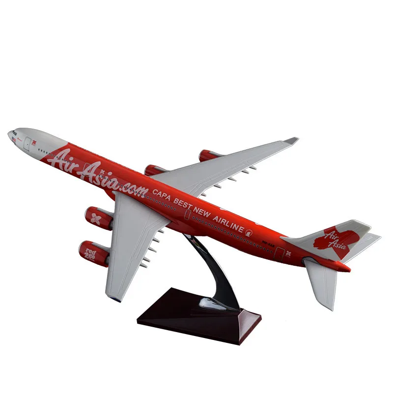 47 см смолы A340 самолет модель Air Asia дыхательные пути азиатской международной