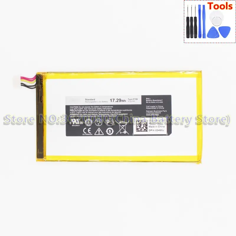 GND P708 Замена Батарея для DELL Venue7 Venue8 3730 3830 T01C T02D 7KJTH 74XCR встроенный литий ионный