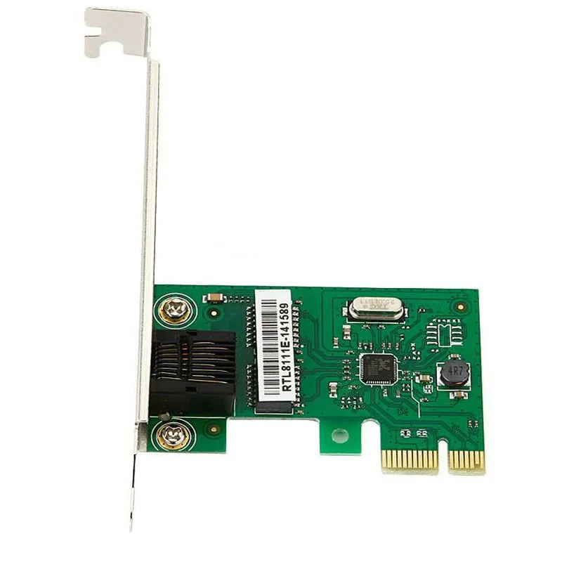 Сетевой контроллер Gigabit Ethernet LAN PCI Express e карта с небольшой пластиной RTL8111E самый