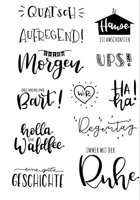 

German Transparent Clear Stamp for DIY scrapbooking/Card Making C392