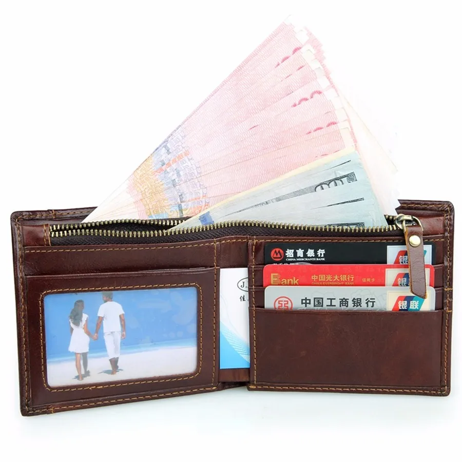 Дорожный кошелек RFID из натуральной кожи, мужские кошельки со съемным держателем для кредитных карт, кошельки carteira masculina, защита RFID