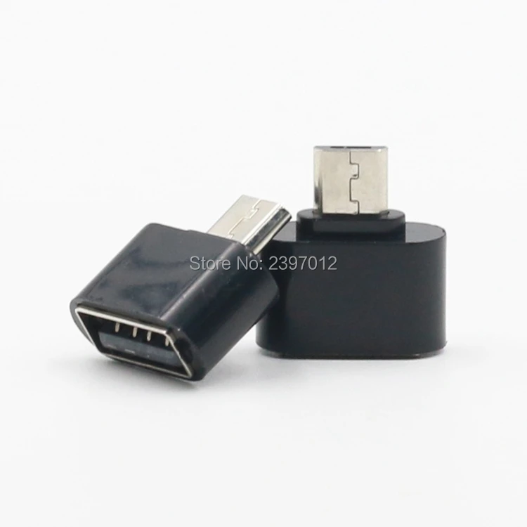 Адаптер SZAICHGSI Mini Micro USB OTG для Samsung Android картридер черный белый цвет оптовая продажа