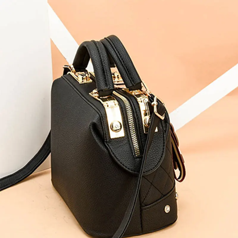 Модные сумки через плечо для женщин заклепки сумка bolsas feminina мягкие из