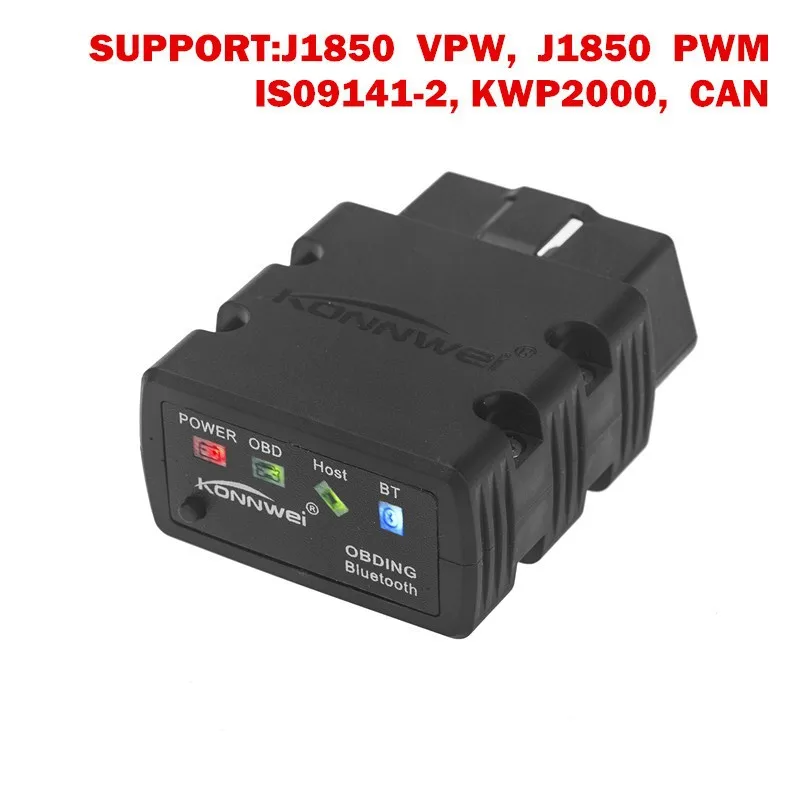 KW902 elm327 Bluetooth OBD2 V1.5 elm 327 v 1,5 bluetooth автомобильный адаптер сканер OBD 2 Elm-327 OBDII автоматический диагностический инструмент сканер