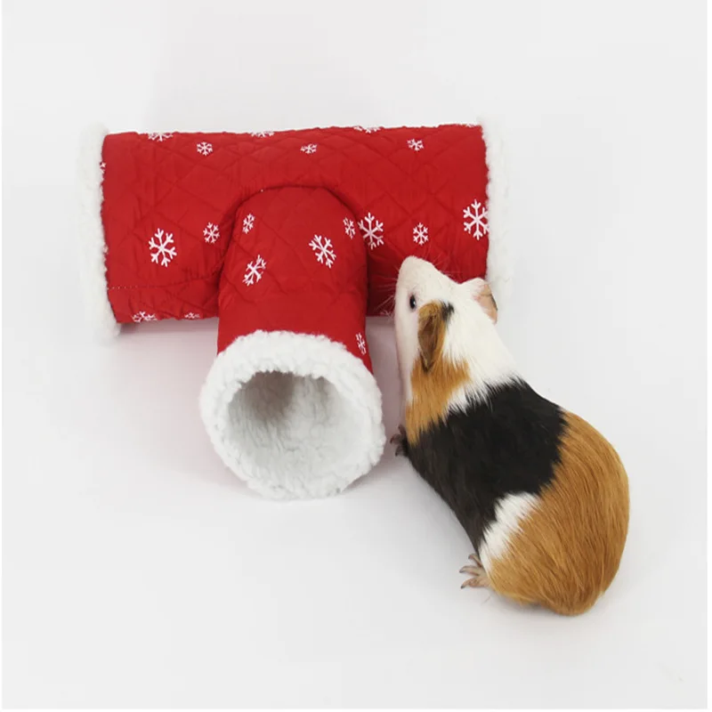 Симпатичный Хомяк туннель игрушка теплый флис маленькое животное кролик