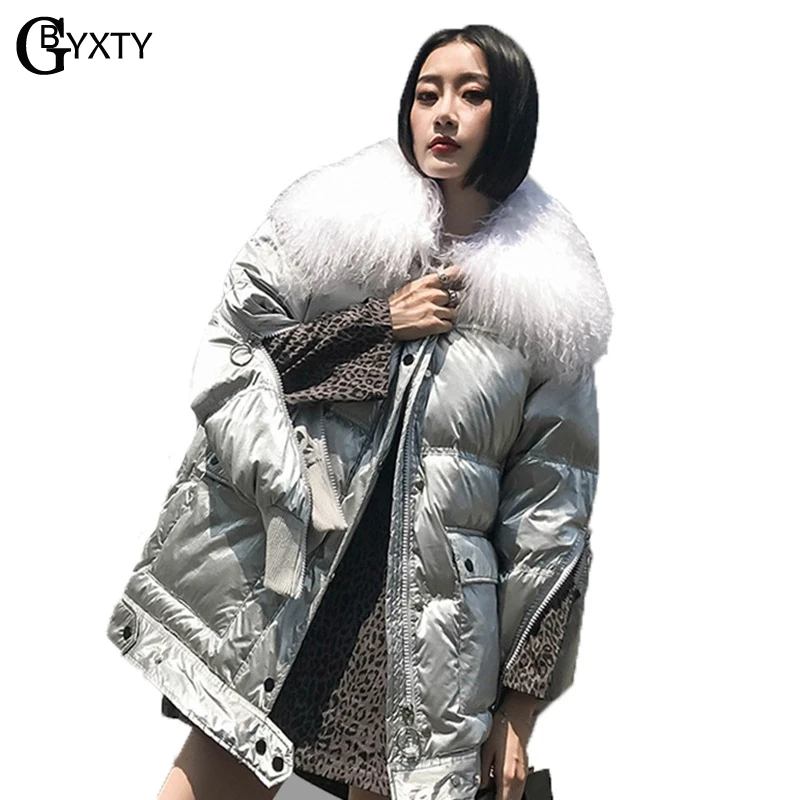 GBYXTY abrigos mujer Серебристая куртка-пуховик и пальто женская зимняя модная шерстяная
