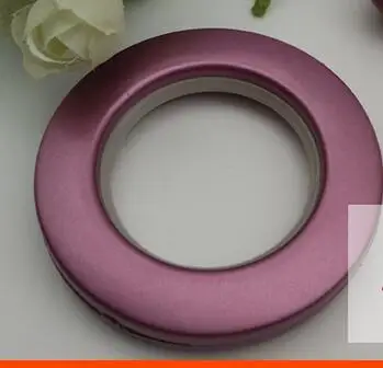 Purple Заводская поставка 10 шт х 42 мм пластиковые проушины для штор и кольца зажимы люверсы в 8 различных цветах - Цвет: Purple