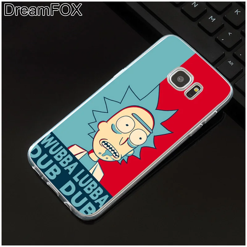 DREAMFOX M493 Rick And Morty Soft TPU Silicone Case Cover For Samsung Galaxy Note S 6 7 8 9 10 10e 11 11e Lite Edge Plus |