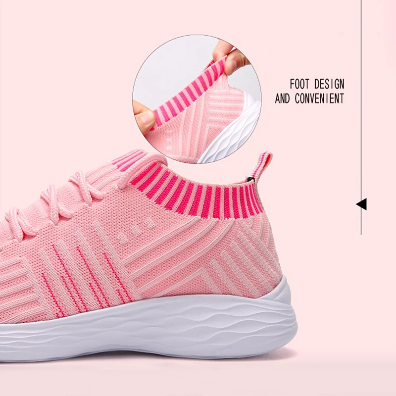 Женские кроссовки 2019 модная женская повседневная обувь из сетчатого материала