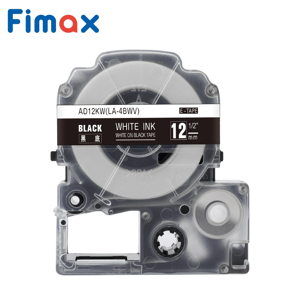 

Fimax 1 шт. 20 цветов 12 мм ST12KW SS12KW LC-4WBN SC12YW черный на белом изготовитель этикеток для LW300 LW400 совместим с Epson/King Jim