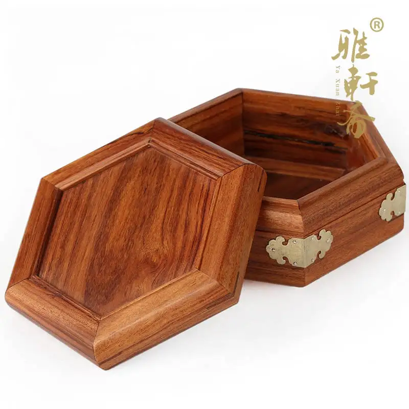 Коробка для ювелирных изделий под старину розовое дерево красное шкатулка с