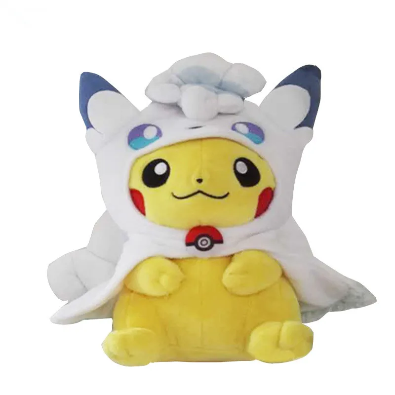 С изображениями покемона и 2 стиля алола Vulpix Косплэй Пикачу плюшевая игрушка