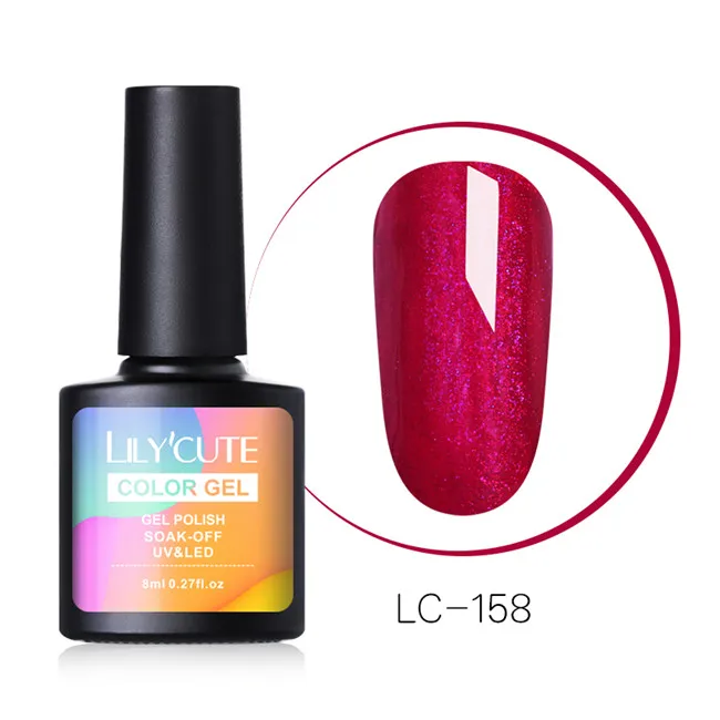 LC-158 LILYCUTE 8 мл Хэллоуин УФ-гель для ногтей чистый цвет ногтей гель лак светодиодный Полупостоянный гель лак праймер для ногтей гель - Цвет: LC-158