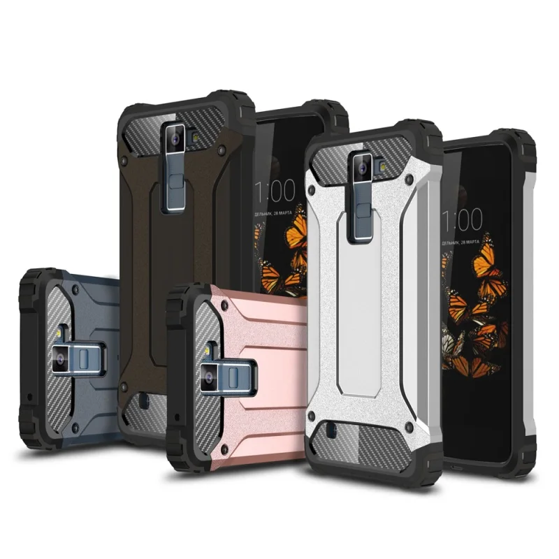 Dulcii Капа Coque принципиально для LG K 8 чехол телефона Панцири гвардии Пластик + ТПУ