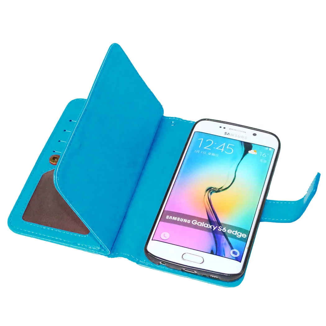 WolfRule для крышки samsung Galaxy S6 Edge чехол с рамкой фото кошелек флип телефона из ПУ Coque