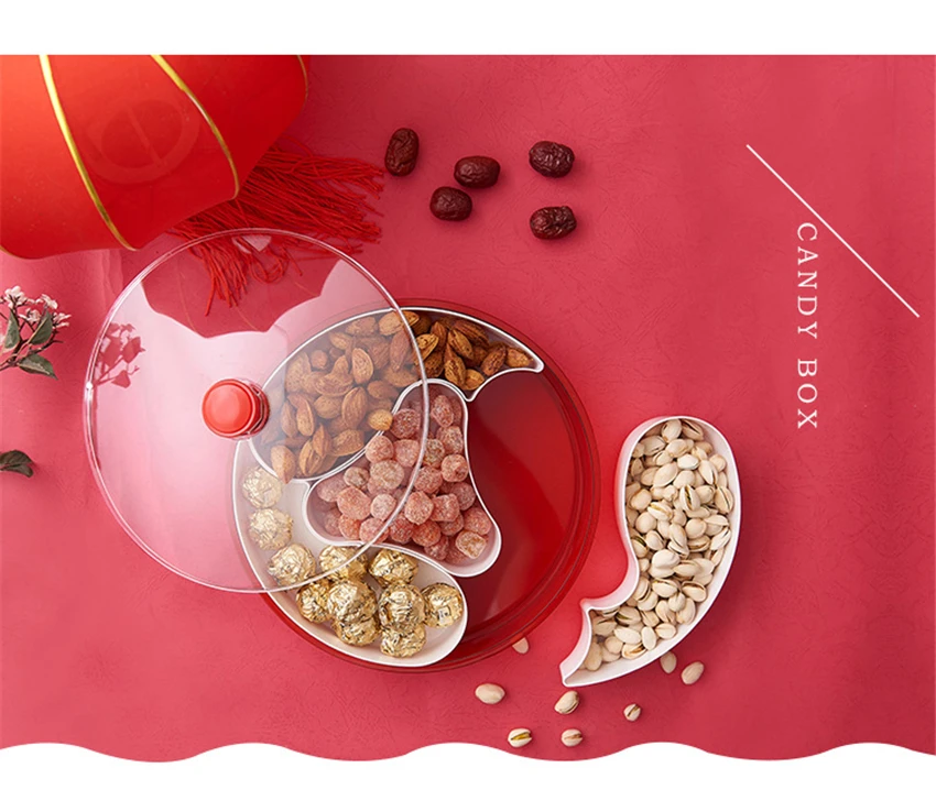 Цветочный дизайн, коробка для хранения, коробка для закусок, конфет, органайзер для ювелирных изделий, косметическая твердая коробка для хранения фруктов, пластиковый лоток