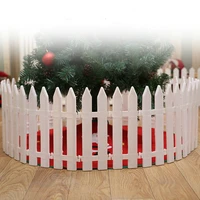 christmas decoration for home white plastic picket fence miniature home garden christmas xmas tree wedding party decoration e