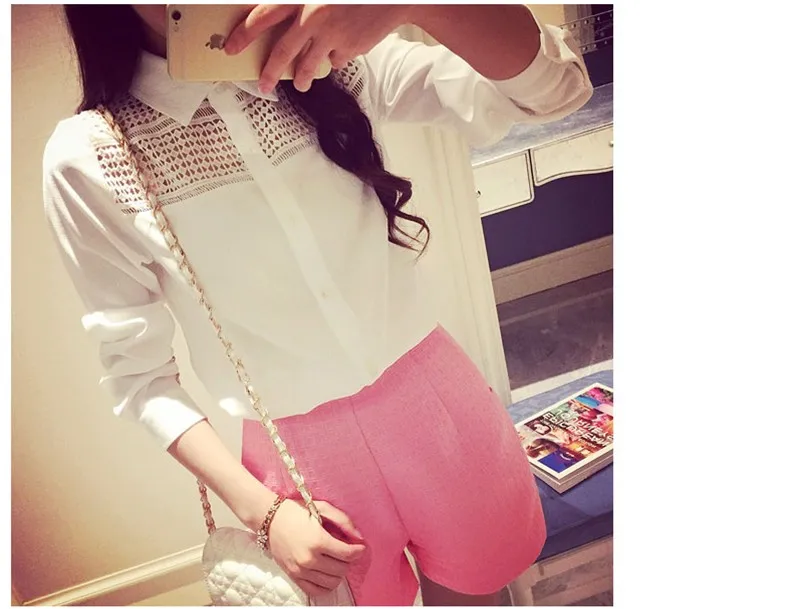 Women Europe Style Fashion High Waist Shorts Summer Casual Plaid Womens Black White Shorts