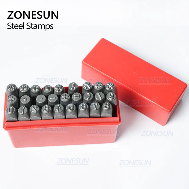 Pаспродажа ZONESUN 27 шт. штамповочный штамп стальной штамп цифровой штамп штамповочный Набор для DIY металлический ремень кожаный ремесло инструмент