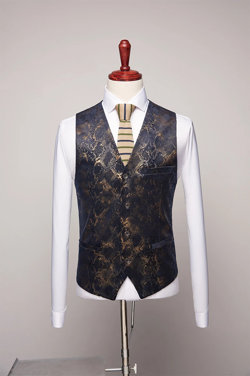 Мужские костюмы с цветочным принтом роскошный бутик костюм Мужская Свадебная