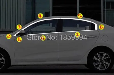 Для 2017-2019 kia k2 rio 4 полная отделка окна Стайлинг украшение полосатая наклейка