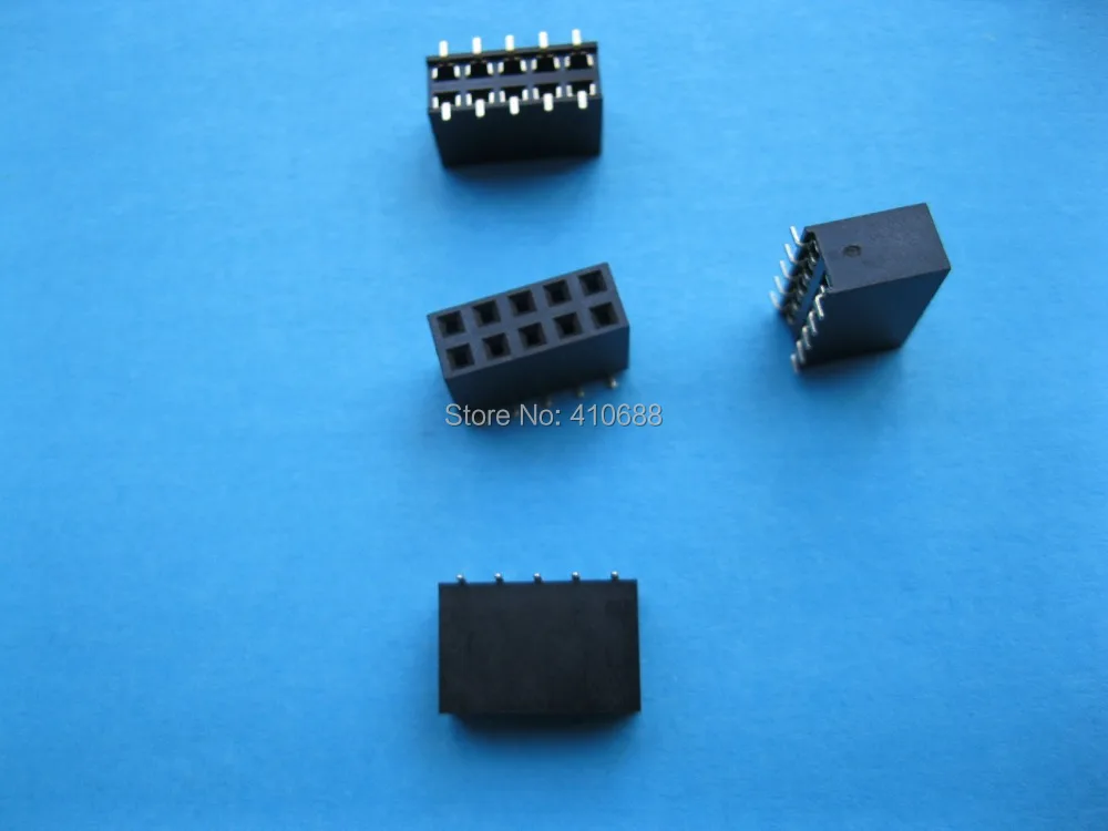 120 шт. позолоченный SMT SMD 2 54 мм 2x5 10 Pin разъём для штыревого разъема двухрядная