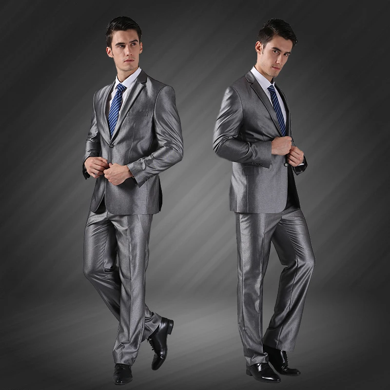 2 шт. ( куртка + брюки ) мужчины свадьба жених много - цвет костюмы марка приталенный